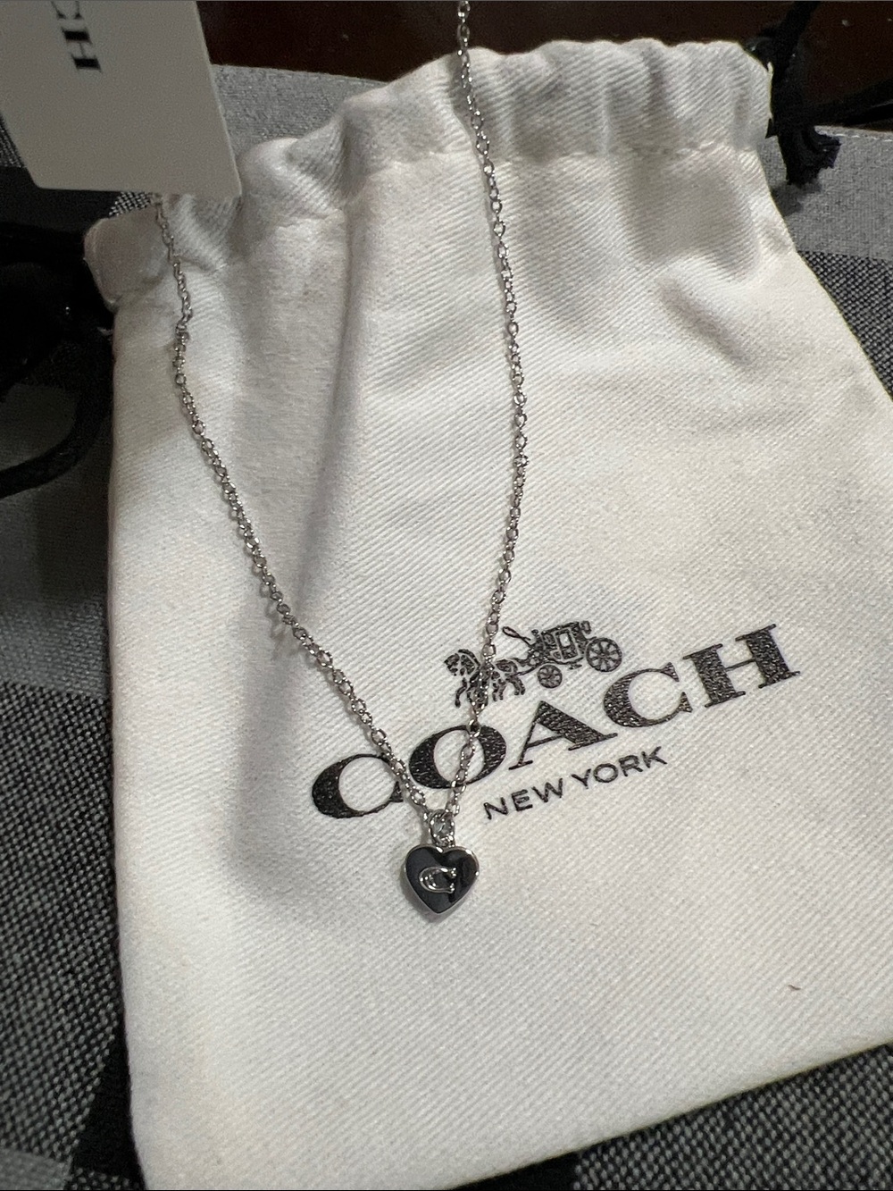 New COACH Necklace with Coach tag